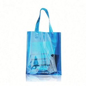 Bolsa de Compras Holográfica Transparente Impermeable al por Mayor, Bolsa de Hombro Láser, Bolsa de PVC Iridiscente con Efecto Holograma - Product Image 1