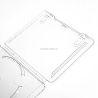 Boîtier de disque de jeu en plastique remplaçable pour PS3, étui de CD, coque de protection de DVD, boîte de disque transparente sans logo