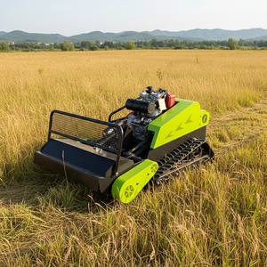 Free Shipping CE EPA Approved Industrial Grade 4-Stroke Engine All Terrain Remote Control Robot Lawn Mower Rubber Tracks - Product Image 1