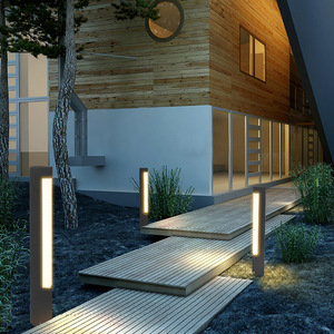 Lawn <b>Lights</b> Outdoor Square <b>LED</b> Garden Lamp Waterproof Aluminum Body <b>Light</b> <b>Sensor</b> 3-Year Warranty - Product Image 3