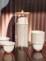 Tasse à thé Kung Fu jetable en bagasse, design en coque de riz, mini-tasse de dégustation, logo personnalisé, tasse de voyage résistante à la chaleur pour liquides chimiques