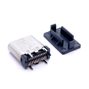 Soulin 24Pin <span class=keywords><strong>Micro</strong></span> USB Type-C Femelle <span class=keywords><strong>Jack</strong></span> Connecteur <span class=keywords><strong>Prise</strong></span> de Charge Rapide pour Téléphone Mobile <span class=keywords><strong>Micro</strong></span> USB Type-C Câble - Product Image 4