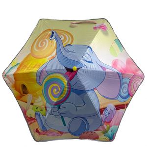 Parapluie pour enfants léger et facile à transporter, avec des coins arrondis pour la sécurité et un design animalier - Product Image 6