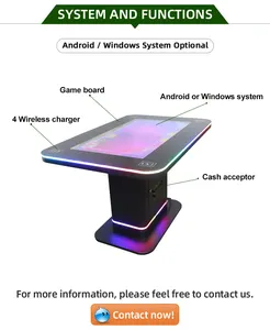 VISIGN 21.5 32 43 pollici Android Windows LCD interattivo Smart Touch Table per gioco tavolino touch screen da tavolo