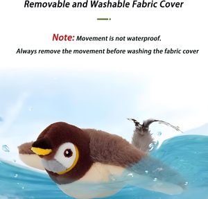 Vente en gros usine Nouveaux jouets interactifs pour chat en peluche, en forme d'oiseau, avec ailes battantes activées par le toucher, écologiques, intelligents, rechargeables par USB, pour l'exercice - Product Image 2
