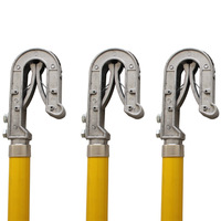 Equipo de Cable de Cobre de Alta Calidad, Conjunto de Puesta a Tierra Temporal de Fibra de Vidrio FRP de Alto Voltaje, Materiales y Elementos de Aislamiento