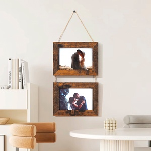 2 Cadres <span class=keywords><strong>Photo</strong></span> Vintage en Bois à Coller au Mur pour Garçons et Filles, Idéal pour Mur <span class=keywords><strong>Photo</strong></span> ou Galerie Murale - Product Image 2