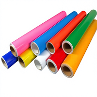 Rollo de Vinilo Brillante de 0.61m, Película Autoadhesiva de PVC para Plotter de Corte y Fabricación de Letreros