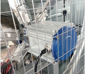 Ventilateurs extracteurs industriels en acier inoxydable de 40 pouces (1100 mm) à entraînement direct, personnalisables, pour montage mural, type marteau oscillant - Product Image 3