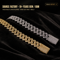 Bijoux Hip Hop de haute qualité, collier à maillons cubains plaqué or, chaîne à maillons cubains à griffes, longueur personnalisée, chaîne Hip Hop pour faible MOQ OEM