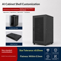 Gabinetes de Servidor AI de Chapa Metálica, Racks 42U, Gabinete de Red con Refrigeración Líquida e Integración de Colectores, Personalizable