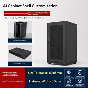 Armoires de serveur IA en tôle, racks 42U, armoire réseau intégrée au collecteur à refroidissement liquide, personnalisation - Product Image 2