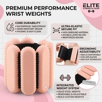 Bracelets lestés en silicone réglables, poids pour chevilles antidérapants pour le yoga, le Pilates, la gym et l'entraînement à domicile