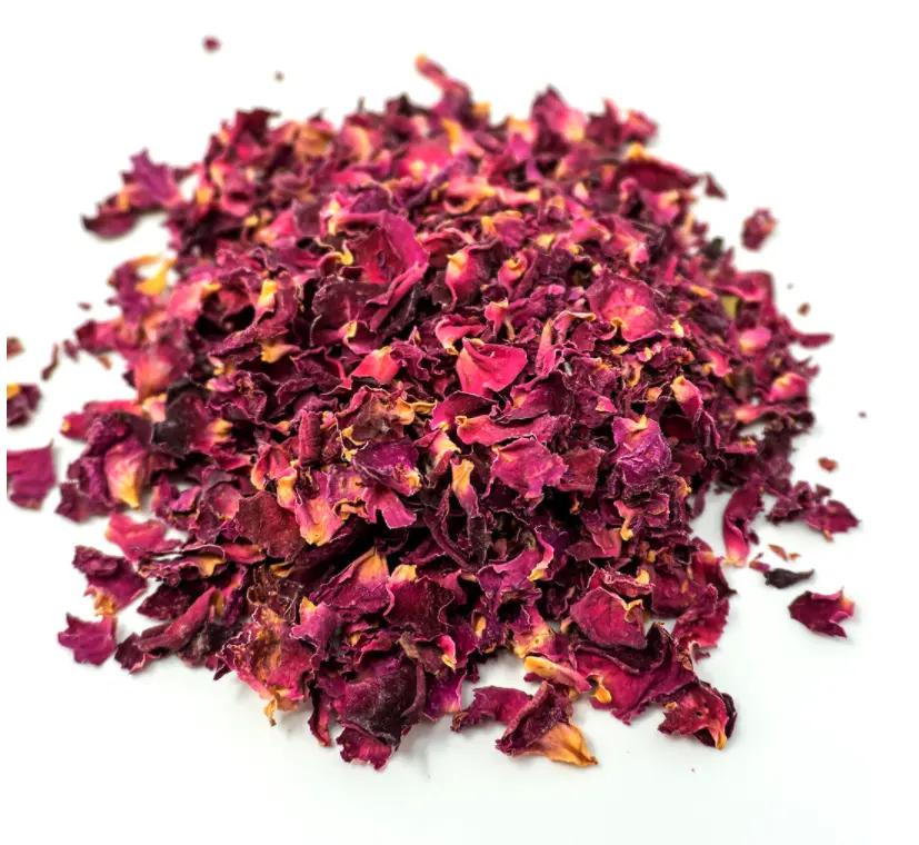 Pétalos de Rosa secos comestibles de calidad alimentaria de fábrica al por mayor, Etiqueta Privada, té de capullo de rosa roja natural, rosas doradas, flores, té