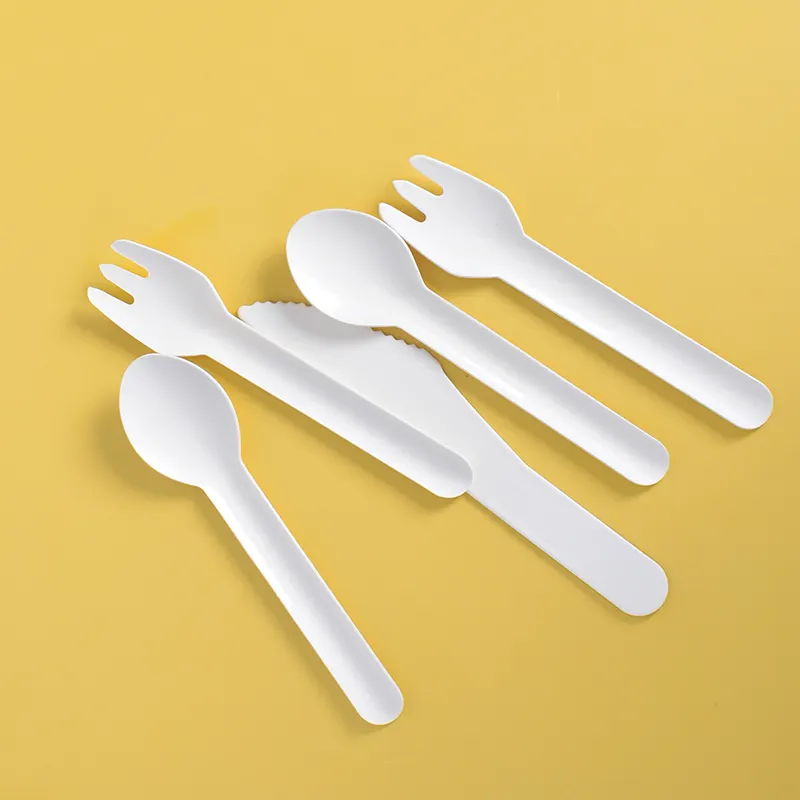 Fabbrica direttamente prezzo coltello da insalata cucchiaio e forchetta posate di carta Folk usa e getta per ristorante