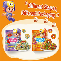 Bonbons gélifiés aux perles colorées, saveur fruitée, sucré et acidulé, multi-saveurs, collation pour enfants, cadeau d'anniversaire pour enfants