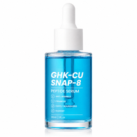 Sérum Visage Cosmétique Anti-Âge et Anti-Rides 30ml GHK-Cu Snap-8, Réparateur à Base de Peptides de Cuivre Bleu