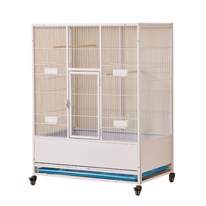 Kandang Burung Terbang untuk Burung Beo & Merpati, Kandang Besar dari Kawat Baja Galvanis Terenkripsi Anti Tikus dengan Baki dan Kotak Plastik - Product Image 5