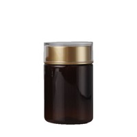 Bouteille de médicaments DINGNA 150cc en PET à double couvercle cylindrique, sérigraphiée, pour pilules, capsules, comprimés et confiseries solides