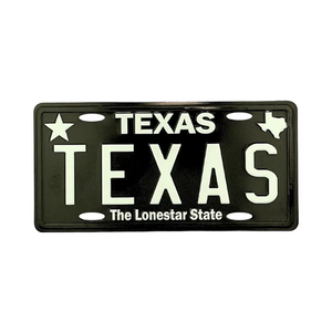 Aimant de plaque d'immatriculation Texas, mini décoration magnétique pour réfrigérateur ou bureau, aimants de réfrigérateur de 1.75 par 3.5 pouces - Product Image 1
