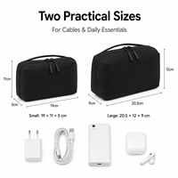 Bolsa de Accesorios Digitales con Logotipo Personalizado para Banco de Energía, Ratón, Organizador de Viaje Taslon, Resistente al Agua, Gran Capacidad, Estuche para Documentos