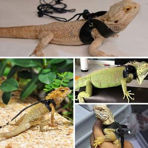 Correa y Arnés para Dragón Barbudo, Ajustable (S, M, L), Correa de Cuero Suave para Reptiles, Lagartos, Anfibios y Otros Animales Pequeños, Muestra Gratis - Product Image 5