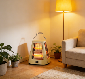 <span class=keywords><strong>Radiateur</strong></span> électrique à quartz 4 faces 2000W, portable, avec interrupteur de sécurité et poignée, idéal pour appartement et chambre en Europe - Product Image 1