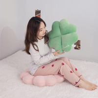 Nouvelle Coussin-Peluche Fleur Trèfle à Quatre Feuilles Sakura, Coussin Rembourré pour Siège, Canapé, Housse de Coussin, Cadeau d'Anniversaire 45cm