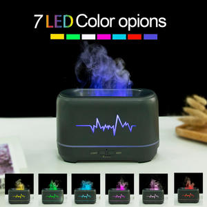 Diffuseur d'arômes JCSY-1690 sept couleurs, humidificateur ultrasonique 200 ml avec effet lumineux ECG, pour bureau, maison et usage commercial - Product Image 3