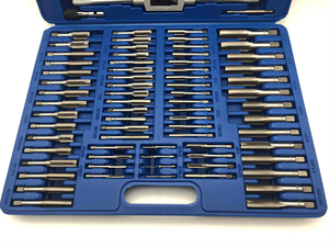 Juego de Machos y Terrajas M2-M18 de Acero de Alta Velocidad con Titanio para Cortar Roscas Externas e Internas, Marca E-Work, Diámetro de 1/2-4 Pulgadas - Product Image 3