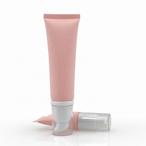 Tubos de Bomba Sin Aire Dorados de PE Vacíos de 20ml, 30ml, 50ml para Empaque de Protector Solar y Crema BB, Tubo Suave para Loción Rosa OEM - Product Image 4