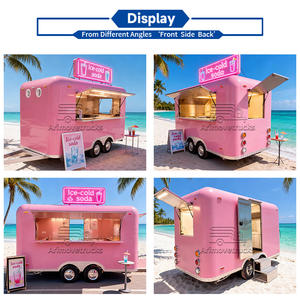 Remorque alimentaire entièrement équipée, camion de restauration pour boissons fraîches, camion de restauration pour <span class=keywords><strong>kebab</strong></span>, remorques de restauration BBQ certifiées DOT USA avec véranda et toilettes intégrées - Product Image 2