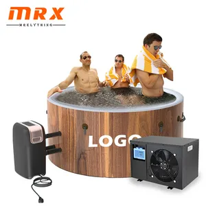 MRX เครื่องทำน้ำเย็นแบบพีวีซีครบชุดอ่างอาบน้ำเย็นแบบสูบลมและเครื่องทำน้ำอุ่นพร้อมตัวกรองทำความเย็น