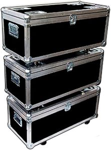 Stackable ATA <span class=keywords><strong>Trunk</strong></span> trường hợp với bánh xe nhiệm vụ ánh sáng 1/4 ply công suất lớn phong cách đơn giản-ID 35x15x13 cao - Product Image 3