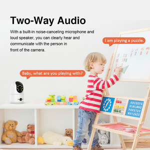 1080P Camera An Ninh với cảm biến chuyển động được xây dựng trong còi báo động wifi camera an ninh IP Camera Bullet + Dome tầm nhìn ban đêm - Product Image 4