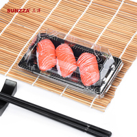 Sunzza, venta al por mayor de envases desechables para alimentos, envases de plástico PET para llevar para sushi, cajas/bandejas