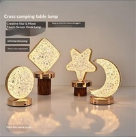Lampe de table décorative Bestseller Star Moon Night Light avec batterie intégrée, changement de couleur, contrôle tactile