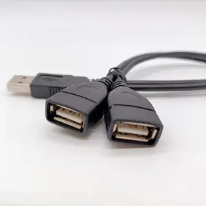 USB 3.0 A 1 남성 2 듀얼 USB 여성 데이터 허브 전원 어댑터 분배기 USB 충전 전원 케이블 코드 연장 케이블