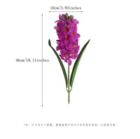 Bunga Delphinium Buatan Tangan Realistis Wangi Aroma Halloween Modern Warna Putih Ungu Biru Dongker Grosir Blueway