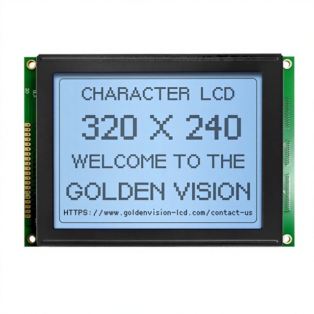 Golden Vision 320X240 FSTN Positive Transflective Graphic COB LCD Module 320240 Grey Color LCD Display