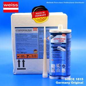 Adhésif polyuréthane PUR bicomposant Weiss sans solvant blanc 600 ml pour le travail, l'emballage, le collage du métal, du PVC rigide, du plâtre et des fibres - Product Image 1