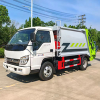 Camion compacteuse à ordures Foton Forland Mini 4x2, petit camion de collecte des déchets, véhicule de gestion des déchets compact, directement de l'usine