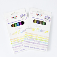 Stylos surligneurs scintillants personnalisables, lot de 8, pour journalisation, scrapbooking et prise de notes