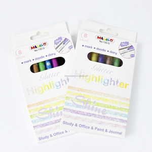 Stylos surligneurs scintillants personnalisables, lot de 8, pour journalisation, scrapbooking et prise de notes - Product Image 3
