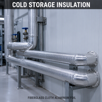 Revêtement de protection contre la rayonnement thermique en tissu de fibre de verre et feuille d'aluminium, résistant aux hautes températures, écologique, pour la construction
