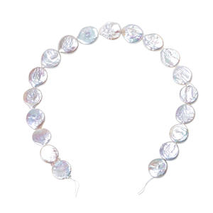 Nueva Llegada de Perlas Barrocas Naturales de Agua Dulce para Joyería DIY, Botón Ovalado en Blanco y Rosa, Disponible en Stock - Product Image 5