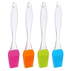 16.5*2.8cm 5g outils de cuisson en plastique <span class=keywords><strong>brosse</strong></span> en <span class=keywords><strong>Silicone</strong></span> de qualité alimentaire avec poignée Semi transparente coupe-pâtisserie accessoires de cuisine - Product Image 4