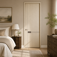 Porte intérieure en mélamine pour chambre à coucher avec bordure PUR et isolation acoustique pour une utilisation silencieuse et une intimité optimale dans les chambres d'hôtel