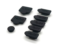 Housse en silicone pour PS5 Slim Pro Disc Console avec Kit anti-poussière 8 en 1 Housse de protection pour Console PS5 Anti-poussière