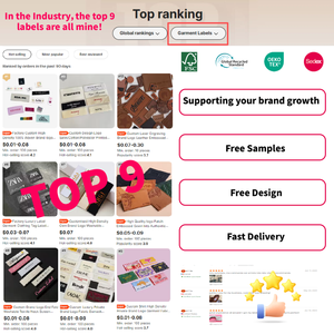 Custom Private logo End Fold Clothing Garment Tags Cotton Fabric Personalizadas Printed Clothes Woven <strong>Labels</strong> Etiquetas Para Ropa - Product Image 2